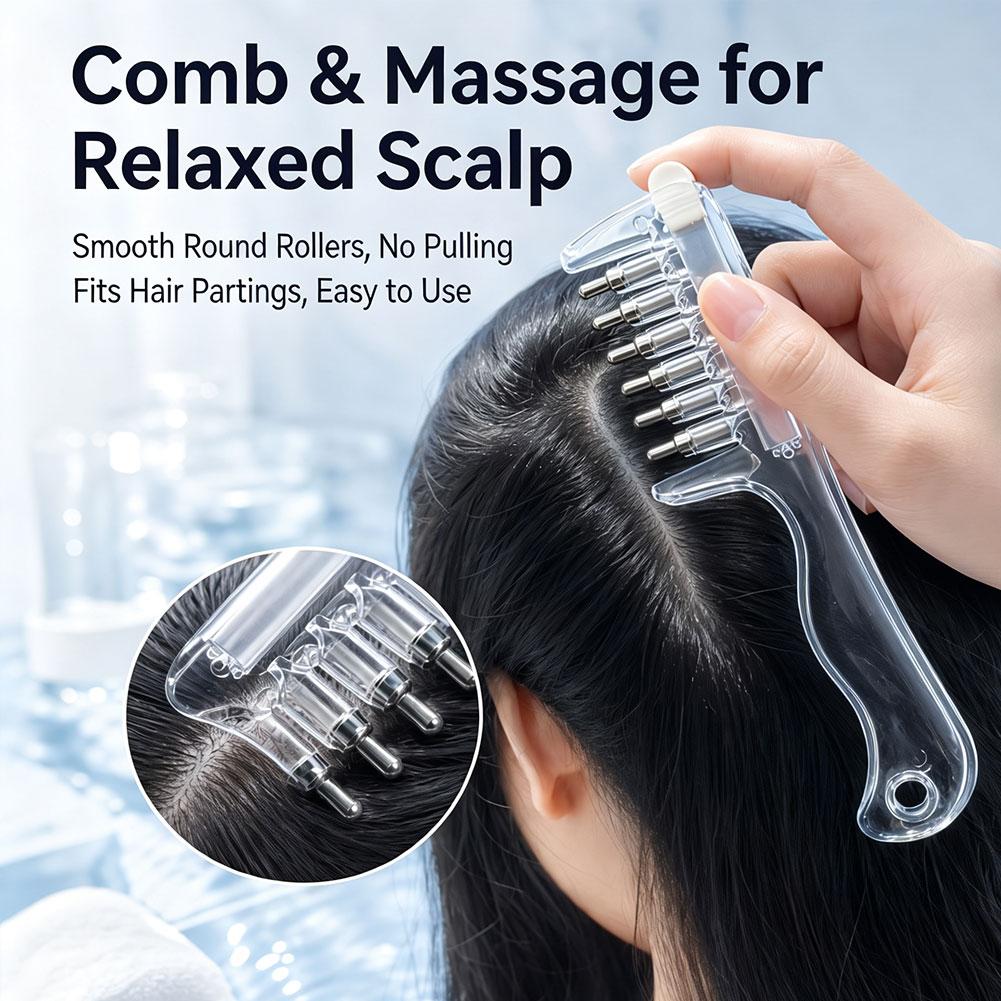 مشط شفاف لتطبيق السائل على جذو - مراجعة Hair Care وسعره