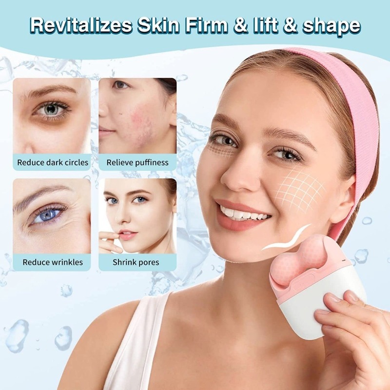 أسطوانة ثلج مزدوجة الرأس لعلاج - مراجعة Face Ice Roller Puffiness وسعره