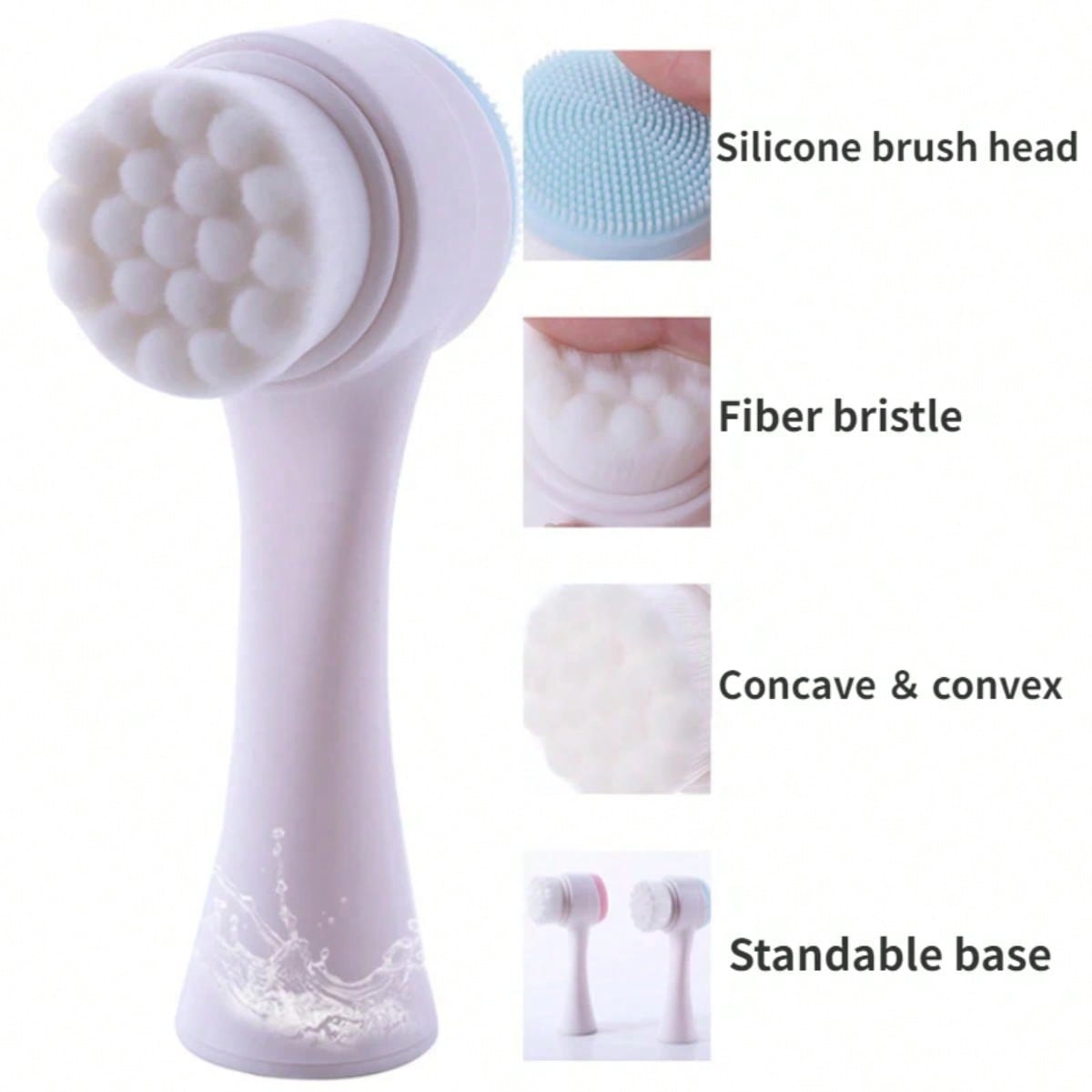منظف للوجه مزدوج الجوانب، فرشا - مراجعة Silicone Face Scrubber Electric وسعره
