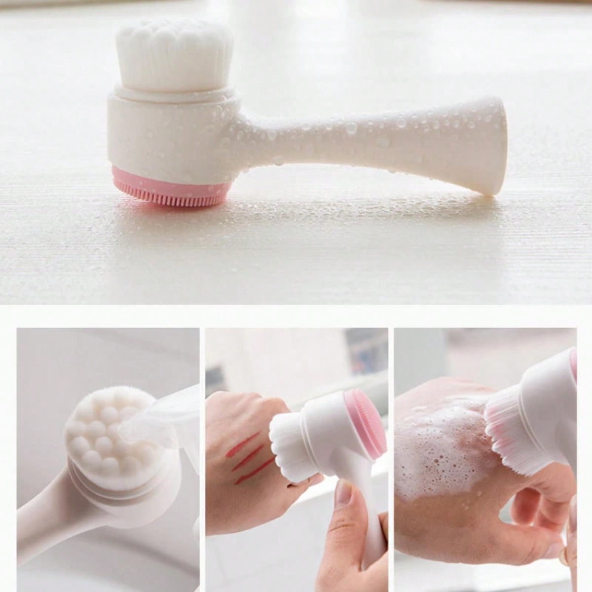 منظف للوجه مزدوج الجوانب، فرشا - مراجعة Silicone Face Scrubber Electric وسعره